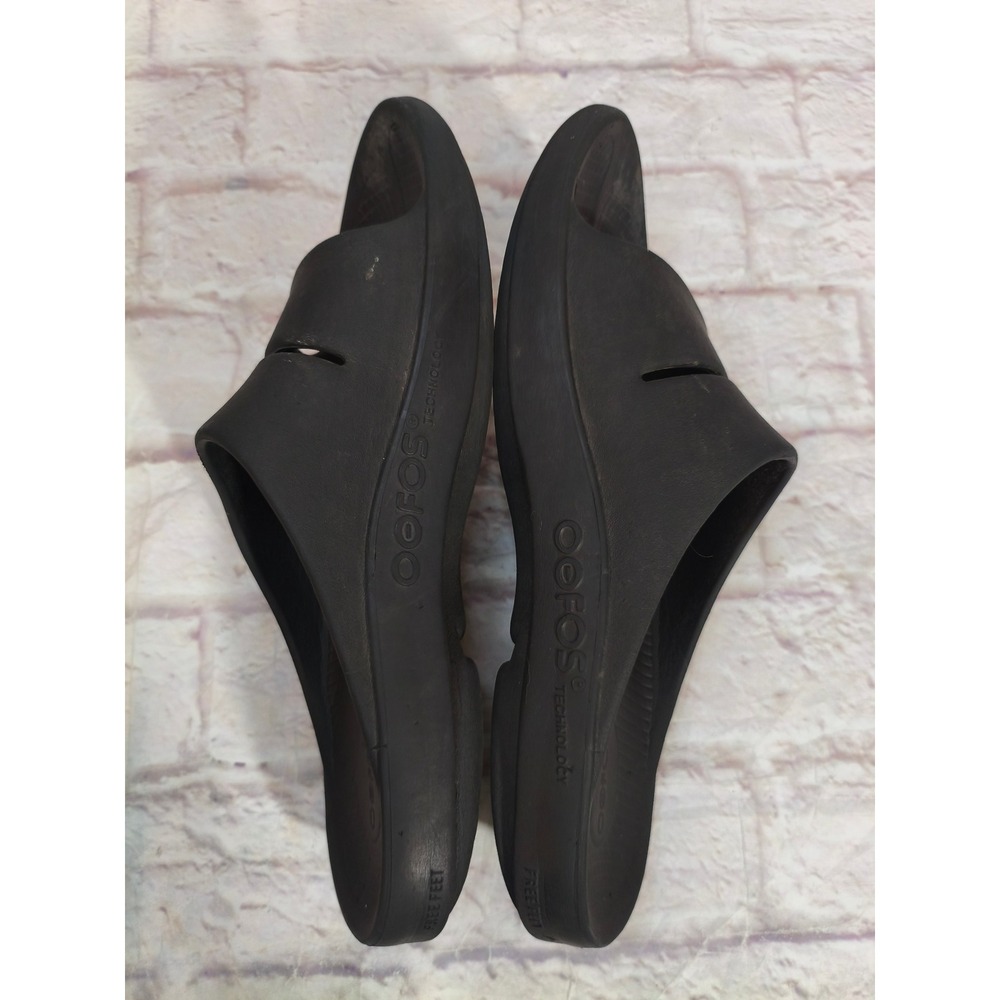 Oofos OOahh Slide Sandal Black Mens 11 Womens 13 Recovery Shoe - Picture 6 of 8